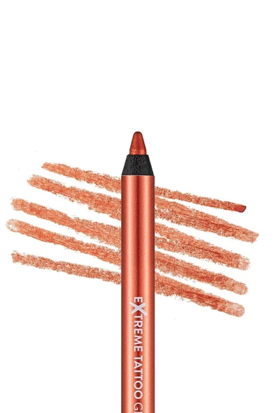 Işıltılı Kalıcı Göz Kalemi (TURUNCU) - Extreme Tattoo Gel Pencil - 008 Orange Pop - 8682536041157 - Resim 3