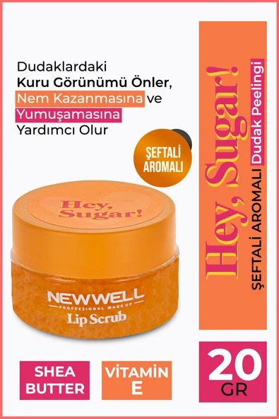 Hey Sugar! Şeftali Aromalı Dudak Peelingi 20gr ürün görseli