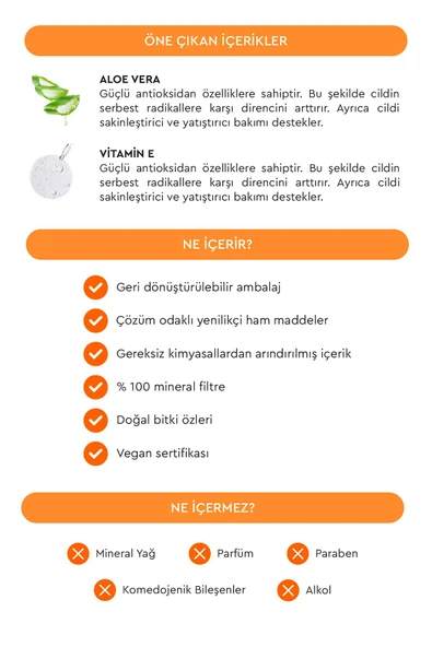 % 100 Mineral Güneş Koruyucu Krem SPF 35+ Pa++++ , 50 ml - Resim 4