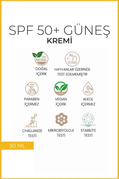 Yüksek Koruma Performanslı Spf 50 Yüz Güneş Kremi - Resim 4