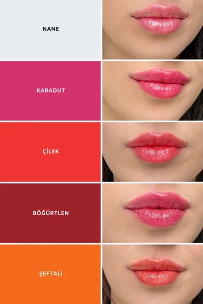 Renkli Dudak Nemlendiricisi SPF 50+ Karadut  5 gr - Resim 5