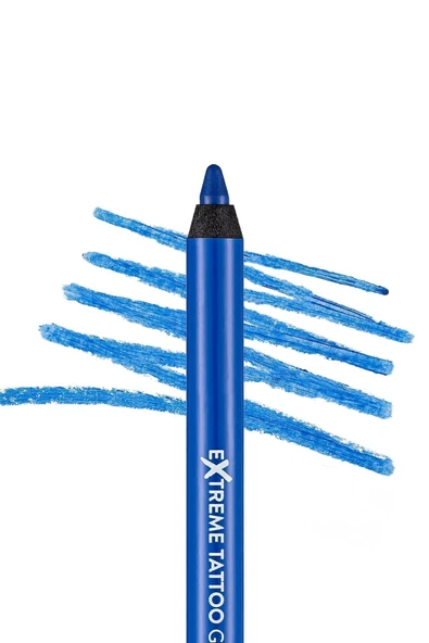Mat Kalıcı Göz Kalemi (MAVİ) - Extreme Tattoo Gel Pencil - 012 Blue Dream - 8682536041195 - 3