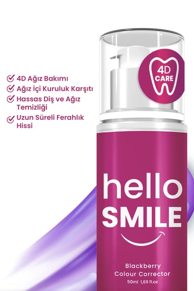 Böğürtlen Aromalı 4d Beyazlatıcı Diş Jeli - 4