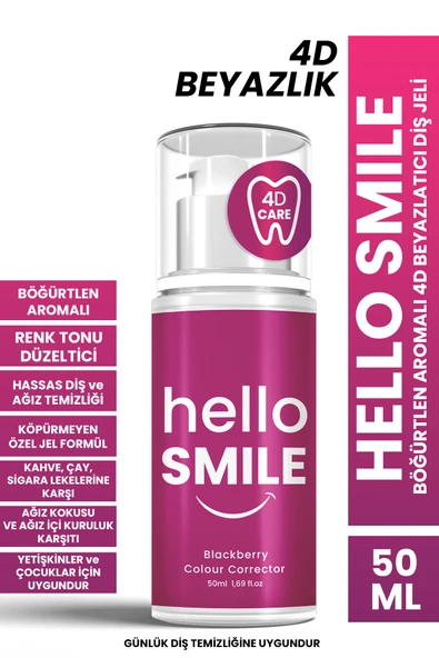 Böğürtlen Aromalı 4d Beyazlatıcı Diş Jeli