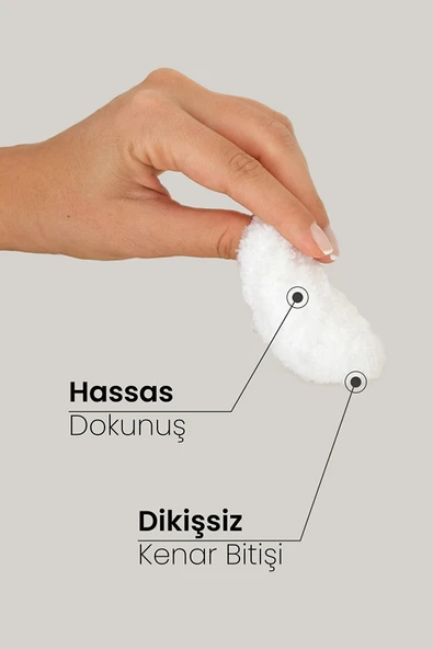 Makyaj Temizleme Pamuğu - %100 Pamuk Yıkanabilir Yüz Temizleme Pamuğu 2'li Paket - Resim 3