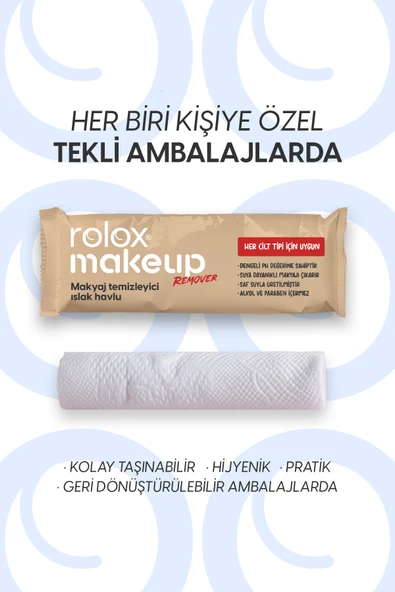 Makeup Remover 50 Paket - Makyaj Temizleyici Islak Havlu - Resim 4