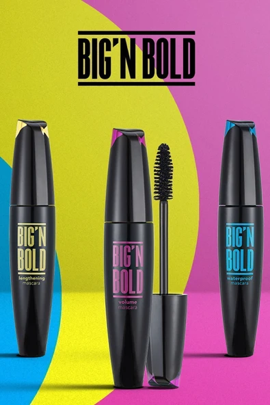 Hacim Veren Maskara (Siyah) - Big N Bold Mascara - 001 - 8682536040402 - Resim 6