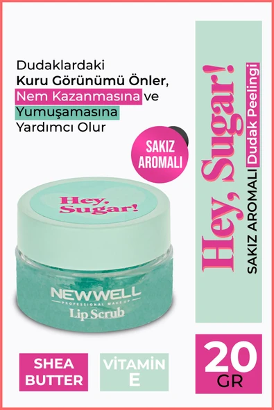 Hey Sugar! Sakız Aromalı Dudak Peelingi 20gr ürün görseli