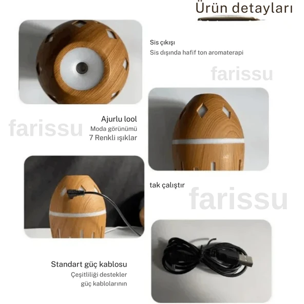 GOLD KAMA Hava Nemlendirici ve Difüzör (Model: GK9) - 4