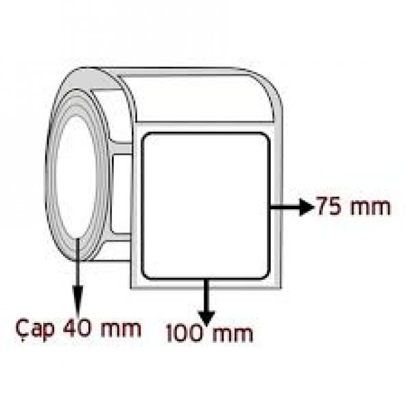 75X100 PVC PP ŞEFFAF EMNİYET ETİKETİ 500 Lİ SARIM 75X100 - 3
