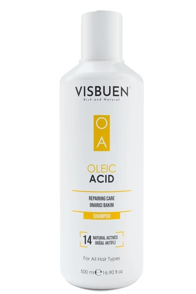 Oleik Asit 14 Doğal Aktifli Yıpranmış Ve Işlem Görmüş Saçlar Için Onarıcı Bakım Şampuanı Oa - Resim 4