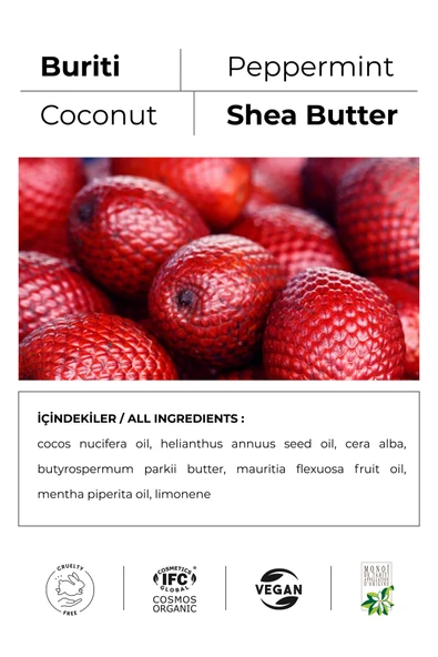 Buriti Organik Onarıcı Dudak Bakım Kremi - Kuru Ve Çatlak Dudaklar Için Nemlendirici Lip Balm 5 ml - Resim 5