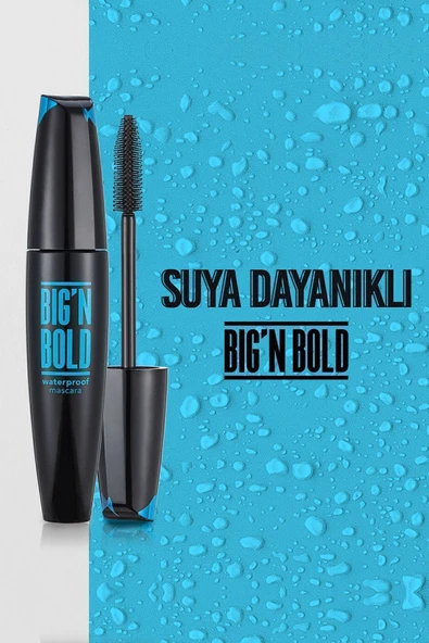 Suya Dayanıklı Hacim Veren Maskara (Siyah) - Big N Bold Mascara - 002 - 8682536040419 - Resim 8