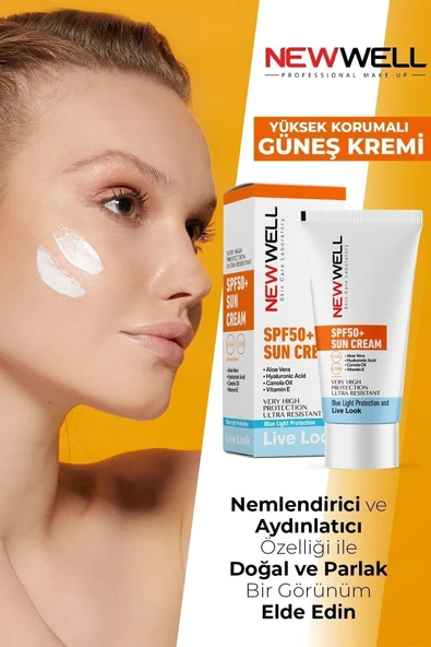Güneş Kremi Yüksek Koruma Spf 50+ Aloe Vera - Resim 3