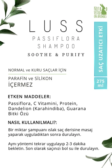 Passıflora Şampuan - Hızlı Uzama C Vitamini Katkısı - 2