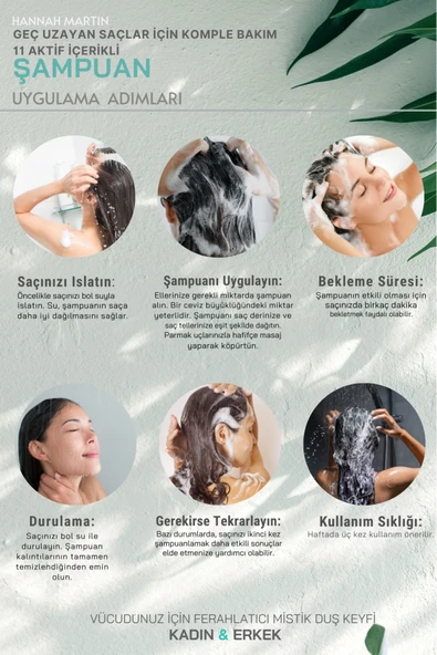 Biotin Ve Niacinamide Içerikli,dökülen Ve Geç Uzayan Saçlar Için 11 Aktifli Dökülme Karşıtı Şampuan - Resim 6