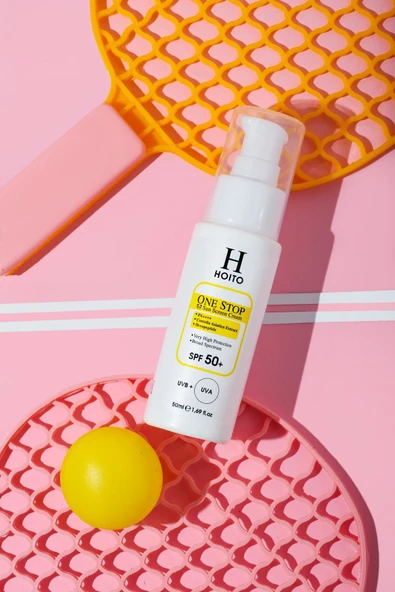 Hızlı Emilen Yapışkanlık Hissi Bırakmayan Güneş Koruyucu SPF50+/PA++++50ml-One Stop Sun Screen Cream - Resim 7