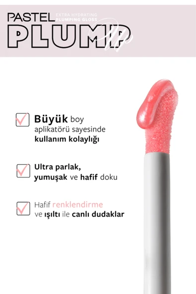 Plump Up 208 Shimmer Nude Extra Hydrating Plumping Gloss - Dolgunlaştıran Dudak Parlatıcısı - 3