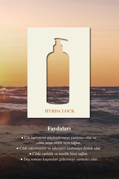 Hydra Lock Nem Hapsedici Yüz Ve Vücut Duş Jeli 400ml Vegan Tazeleyici Yatıştırıcı - Resim 2