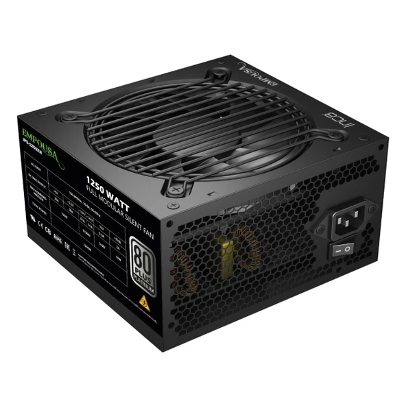 Inca Empousa IPS-1250XN 1250W 80+ Platin Modüler Güç Kaynağı - Resim 6