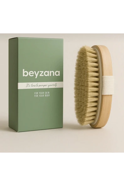 2’li Set Ekru Banyo Duş Kesesi Peeling Eldiveni %100 Floş Ipek & Doğal At Kılı Selülit Fırçası - 2