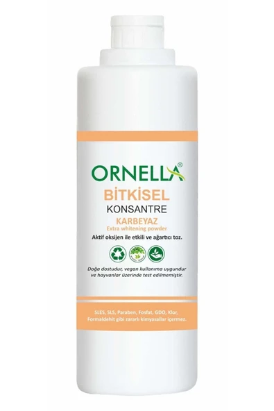 Vegan Sertifikalı Bitkisel Karbeyaz (DOĞAL LEKE ÇIKARICI VE ÇAMAŞIR SUYU TOZU) 750 ml - 3