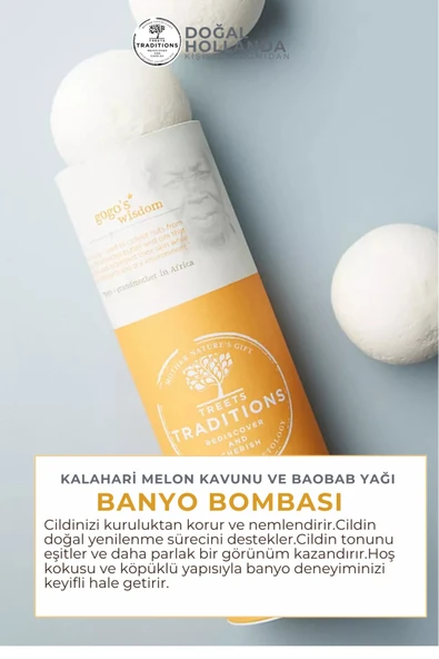 Kalahari Melon Kavunu Banyo Topu Manikür Ve Pedikür Boy, Nem Bombası, Banyo Bombası 3 Adet 100 Gr. - 2