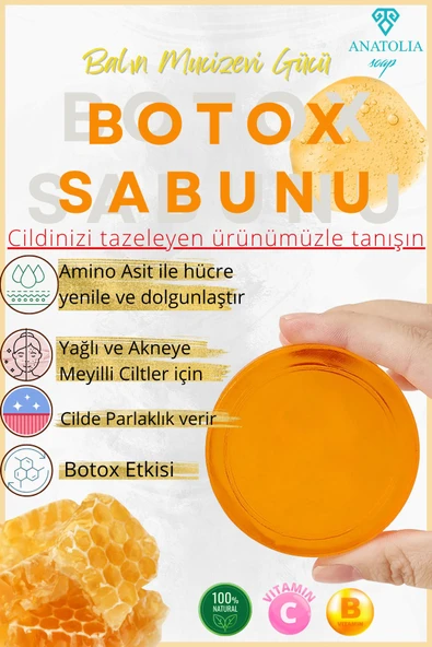 Botox Sabun Botoks Ciltteki Lekeleri Giderici Aydınlatıcı Bal Özlü - 1