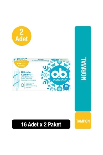 Tampon Normal 16'lı X2 ürün görseli