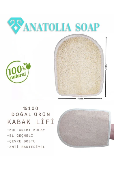 Doğal Kabak Lifi 22x17 Cm El Geçmeli, Batık, Selüloit, Sivilce, Ölü Deri Ve Çilek Görünümüne Son!!! - Resim 4