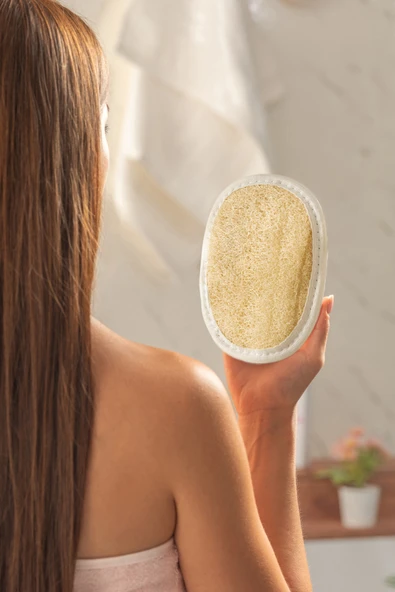 %100 Doğal Kabak Kesesi Lif Selülit Ve Batık Karşıtı - 3