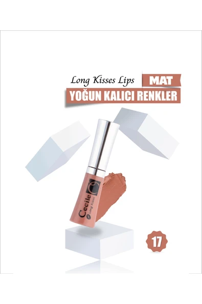 Kalıcı Mat Ruj  Long Kisses Lipgloss 17 ürün görseli
