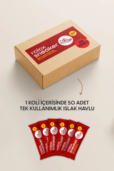Sneaker - 50 Paket - Spor Ayakkabılar Için Leke Çıkarıcı Islak Havlu - 5