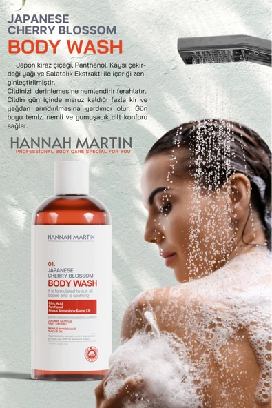 Nemlendirici Ve Besleyici Mistik Kokulu Japon Kiraz Çiçeği Duş Jeli Vücüt Temizleme - 2