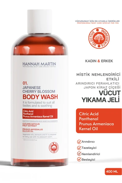 Nemlendirici Ve Besleyici Mistik Kokulu Japon Kiraz Çiçeği Duş Jeli Vücüt Temizleme