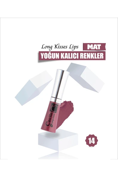 Long Kisses Lipgloss Likit Kalıcı Ruj No:14 Maroon ürün görseli