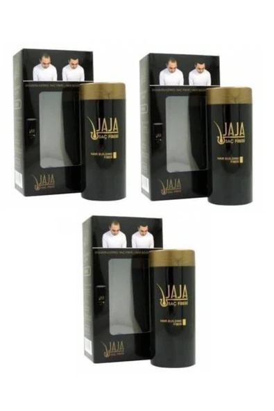 Saç Fiberi Toz Keratin Içeri Siyah 50 gr X 3 Adet - 1
