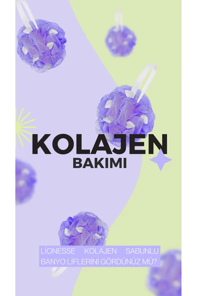 Sabunlu Banyo Lifi 950 - Kolajen Etkili , Bpa Free , Yumuşak Doku , Seyahat Boy - 7