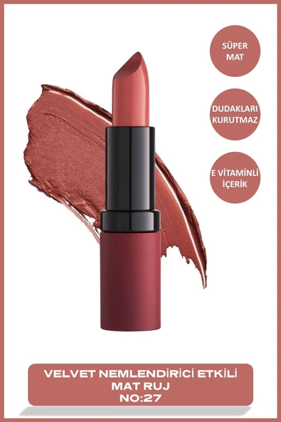 Velvet Matte Lipstick 27 Velvet Mat Ruj 4,2 g - 1