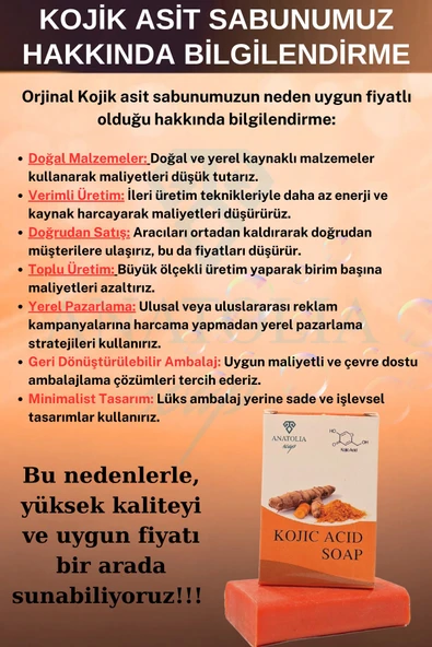 Kojik Asit Zerdeçal Sabunu Hücre Yenileyici Ciltteki Lekeleri Giderici Kolajen Etkisi Hyaluronik - 2