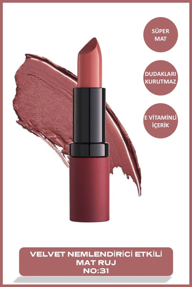 Velvet Matte Lipstick 31 Velvet Mat Ruj 4,2 G ürün görseli
