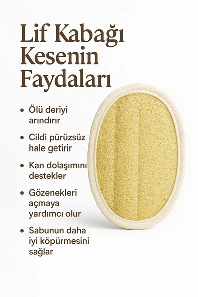 %100 Doğal Kabak Kesesi Lif Selülit Ve Batık Karşıtı - 5