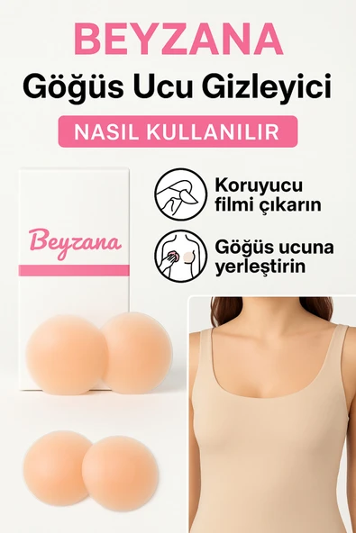 1 Çift Silikon Göğüs Ucu Gizleyici Ve Kapatıcı Kadın Meme Ucu Kapatıcı Pad - 2