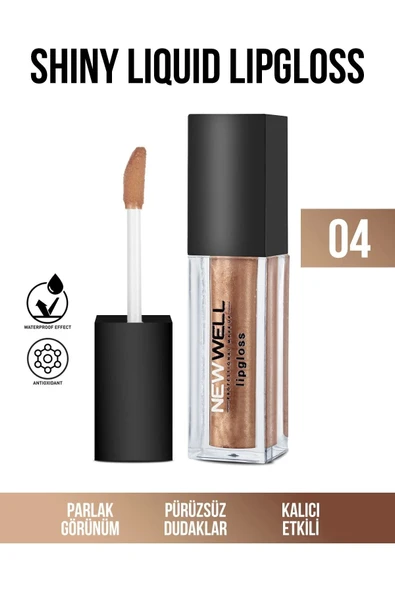 Shiny Liquid Lipstick - 04 ürün görseli