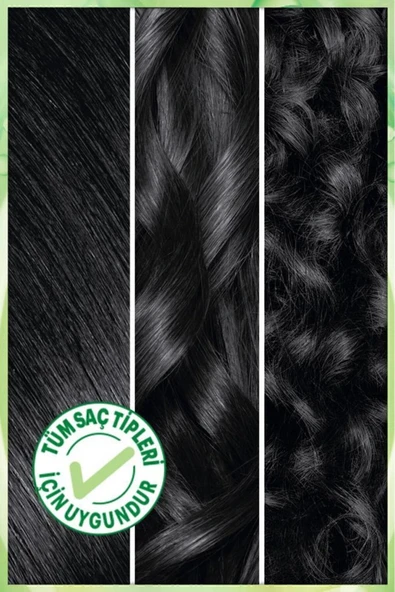 Nutrisse Yoğun Besleyici Kalıcı Krem Saç Boyası 1 Siyah - Resim 5