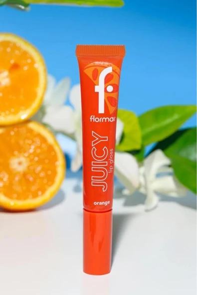 Juicy Renk Veren Meyve Aromalı Nemlendirici Dudak Parlatıcısı - 002 Orange - Resim 5