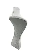 Süet Kumaş Lidya Manken Gri Renk 42/20 Cm Kolye Gerdanlık Takı Sergileme Mankeni - 2