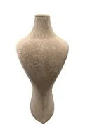 Süet Kumaş Lidya Manken Kahve Renk 42/20 Cm Kolye Gerdanlık Takı Sergileme Mankeni - 4