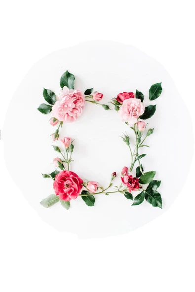 Yuvarlak Gül Desenli Duck Kumaş Masa Örtüsü 150x150 Cm - 4