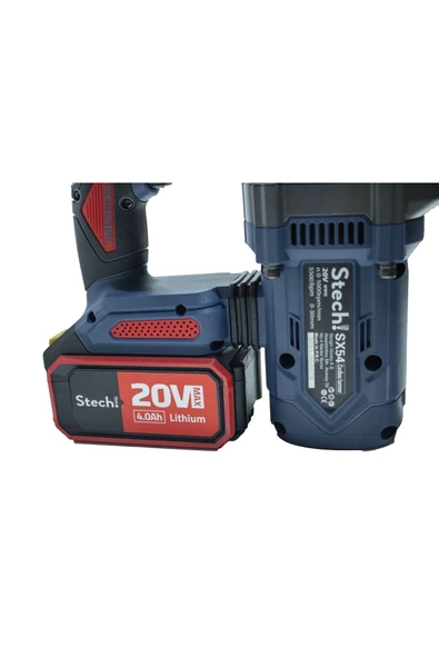 StechEnd SX54-2*4.0 AH AKÜLÜ KÖMÜRSÜZ KIRICI DELİCİ 6-30mm - Resim 4